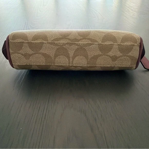 COACH Signature Pouch Cosmetic Pouch Small Item Case PVC - Picture 7 of 8